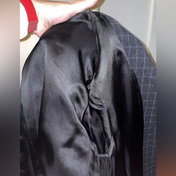 FILIPPA K // Swedish 🇸🇪 brand wool blend grid pattern moto jacket swing coat - Picture 14 of 15